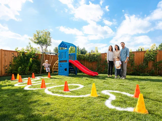 Backyard play course